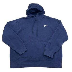 Nike Fleece Pullover Hoodie Men’s L BV2654-410 Midnight Blue‎ Sweatshirt